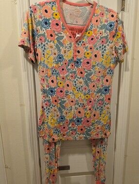 Little Sleepies Women's Pajama Set in the Secret Garden floral Size Small